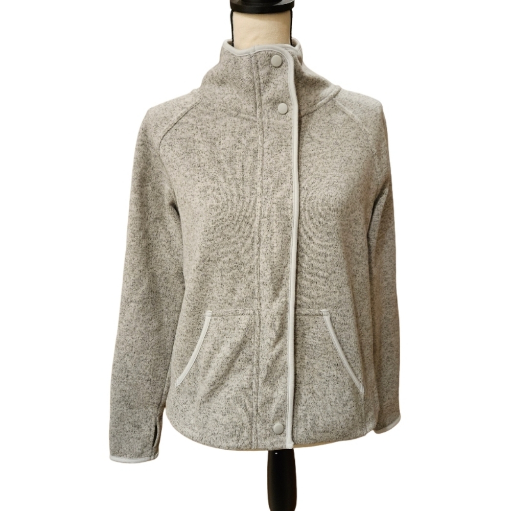 Champion Gray Fleece Zip Up Sweater